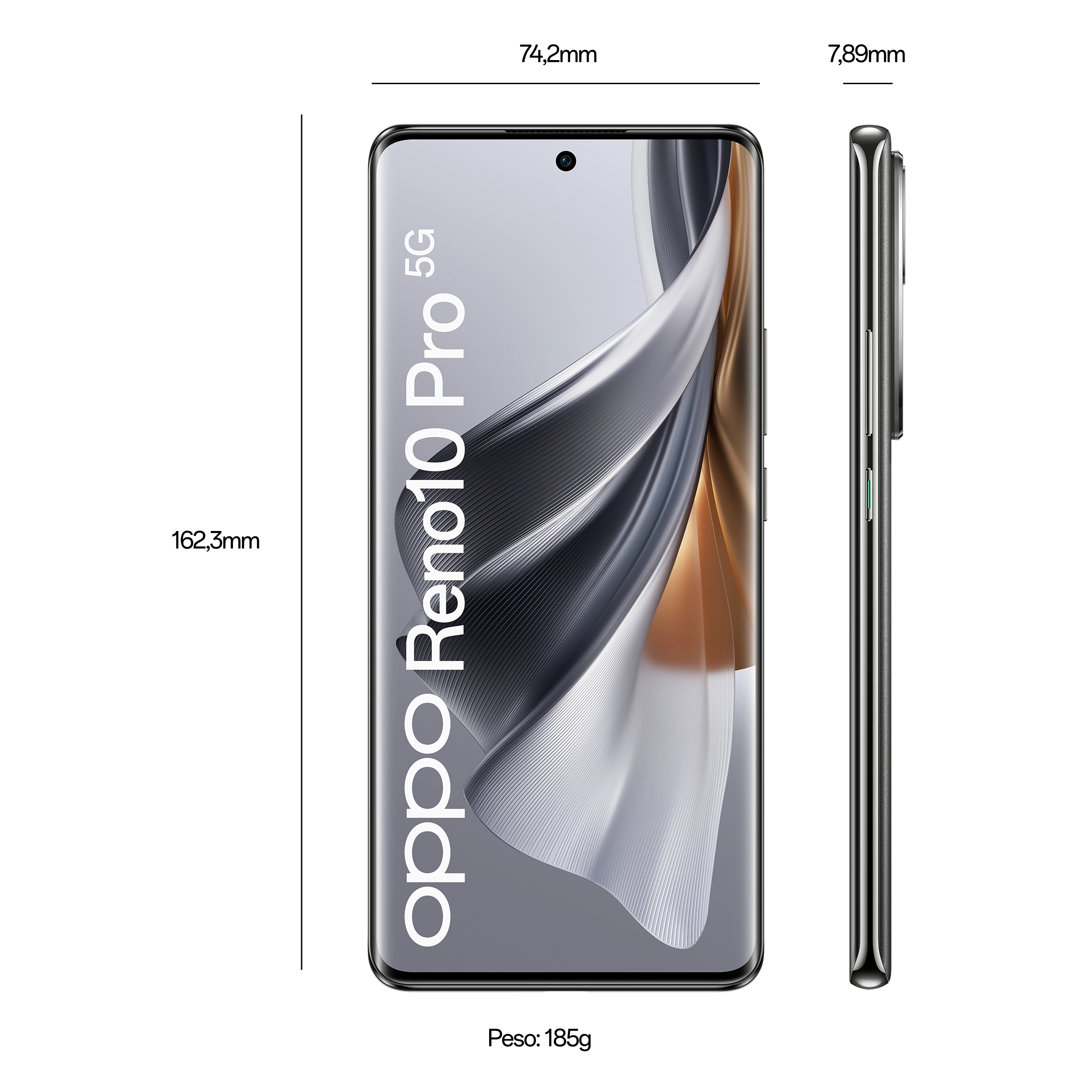 OPPO Reno10 Pro - Preordine-12GB+256GB Silvery Grey-7