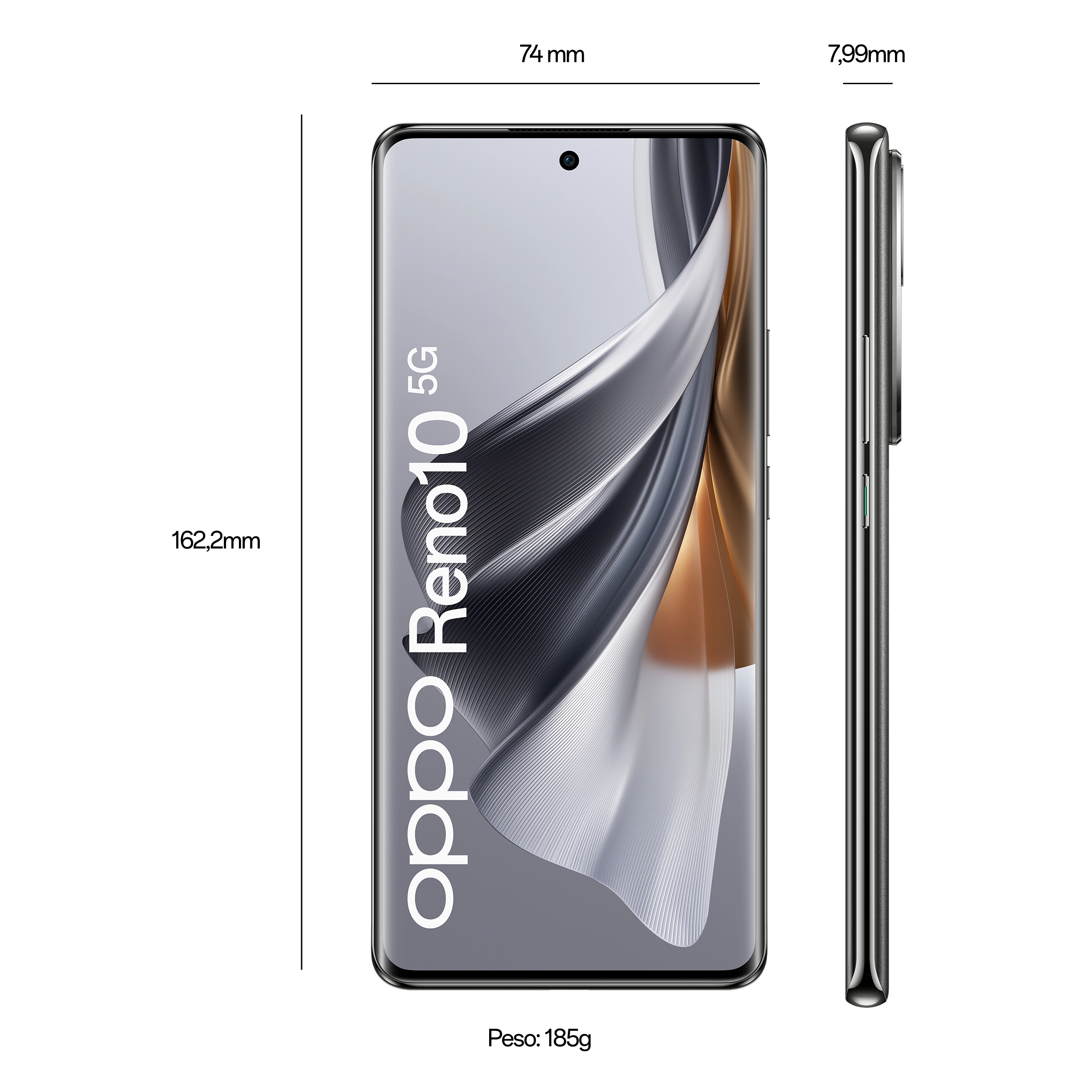 OPPO Reno10 - Preordine-8GB+256GB Silvery Grey-8