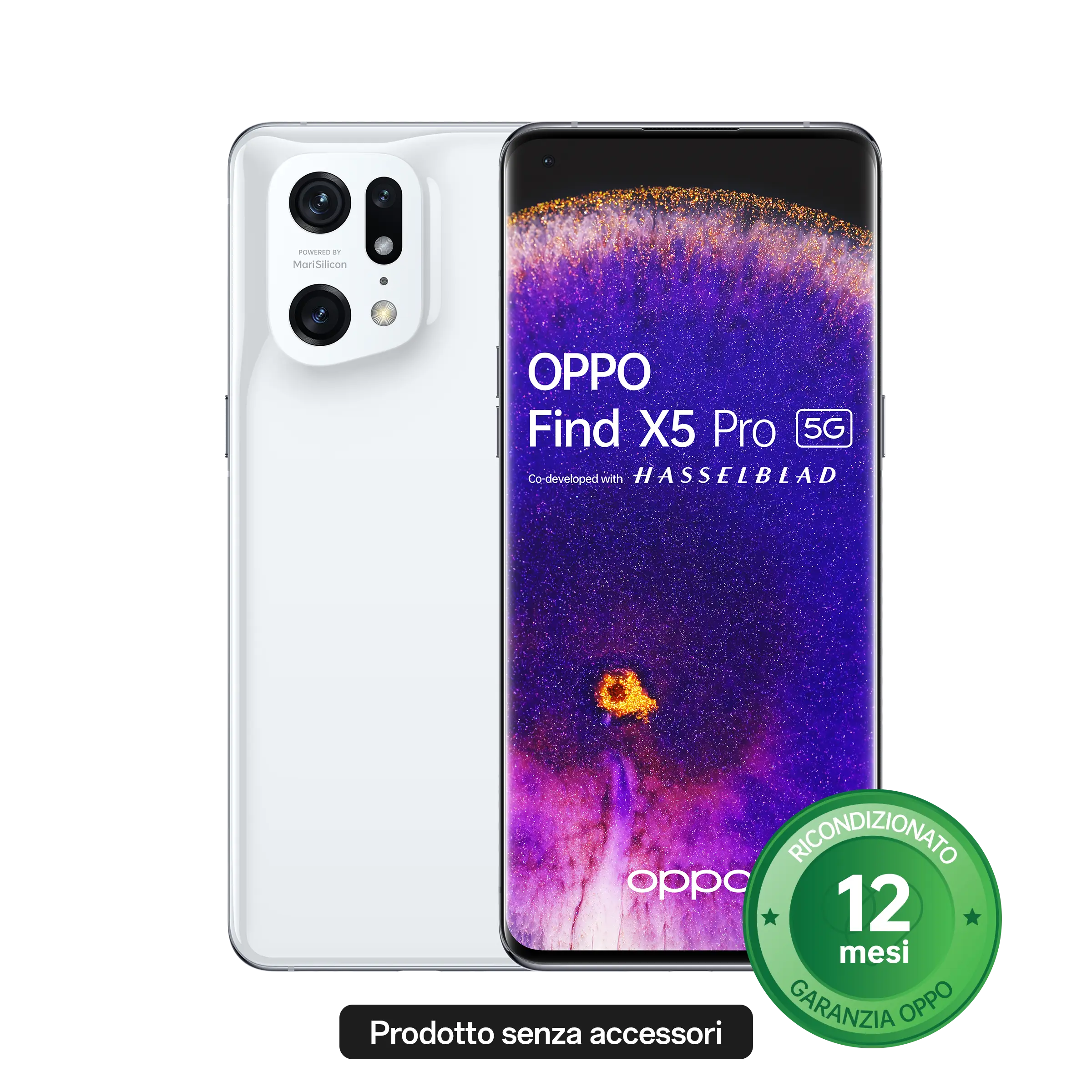 OPPO Find X5 Pro [Ricondizionato]-A++ senza accessori Ceramic White-1