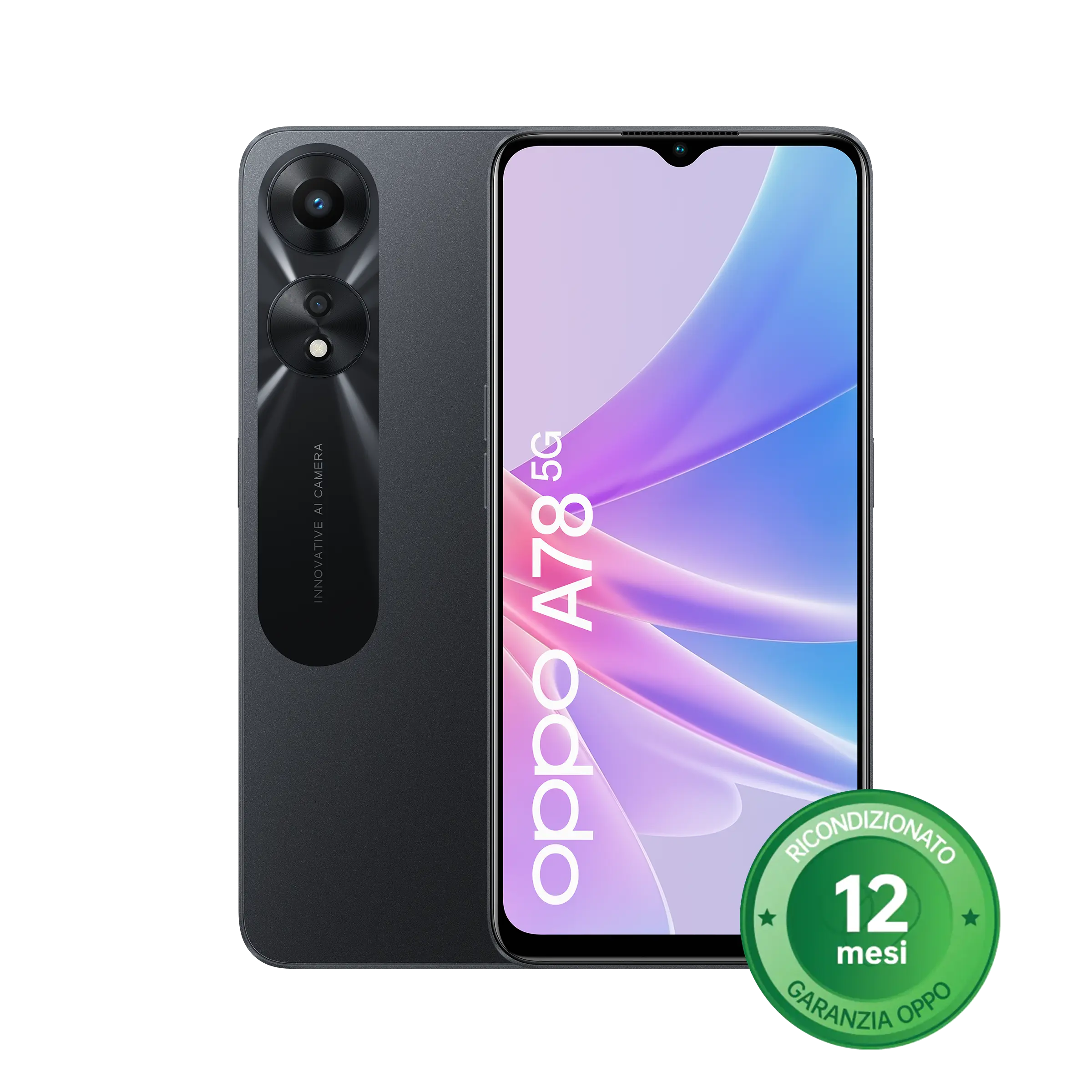 OPPO A78 5G [Ricondizionato] A++ Glowing Black 8GB+128GB_2