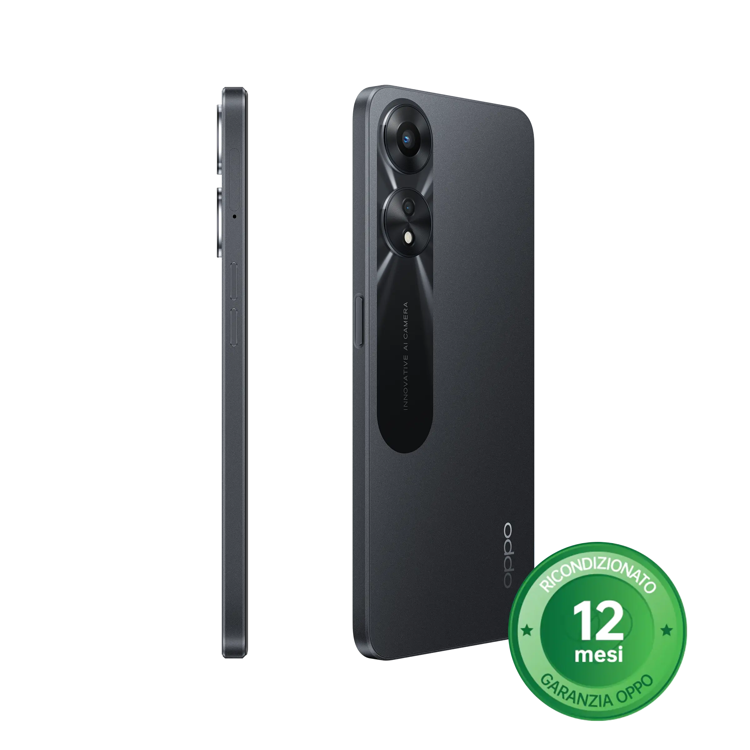 OPPO A78 5G [Ricondizionato] A++ Glowing Black 8GB+128GB_1